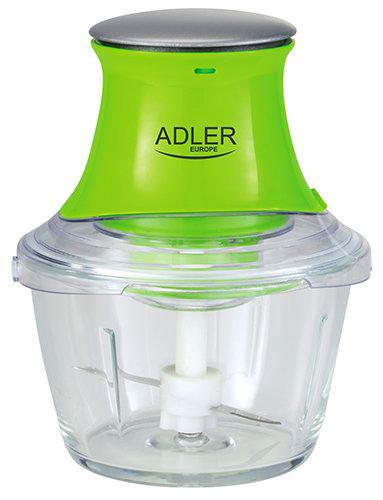 Adler AD 4056 Mini picadora, 300 W, 1 Liter, 0 Decibelios, Verde