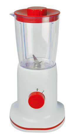 Zephir - Licuadora multifunción, 300 W, color blanco y rojo