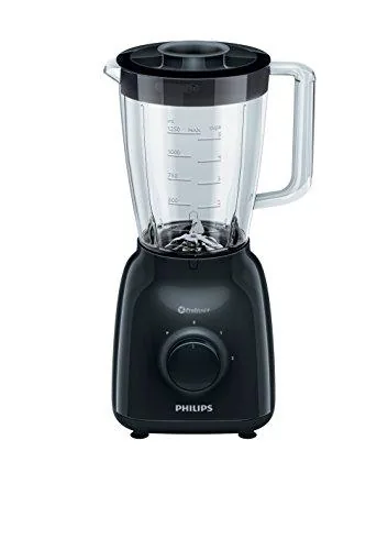 Philips licuadora/batidora de Vaso, Color Negro hr2145/90