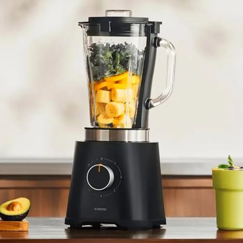 Xiaomi Blender - Licuadora Inteligente con Control App y 9 Velocidades | 8 Cuchillas de Acero Inoxidable |Batidora con Mezcla en Caliente y Frío y Capacidad de 1.6 L | Función Autolimpieza