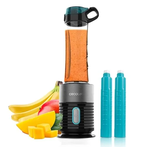 Cecotec Batidora de Vaso Individual Power Titanium Fresh&Go de Cecotec