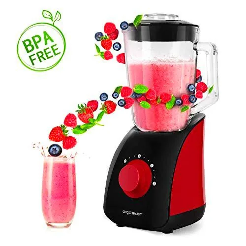 Aigostar Pomegranate 30JDF - Batidora americana de vaso multifunción