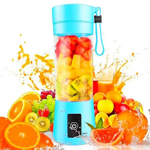 Licuadora Portátil 380 ml. Mini Batidora Personal. Mini Vaso Mezclador Recargable por USB para Batidos