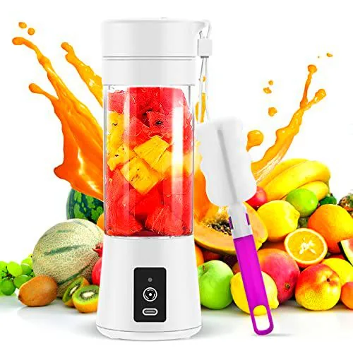 380ml Batidora Portátil, batidora de Frutas, Batidora de Vaso Individuales de Uennm