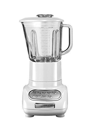 Kitchenaid 5KSB5553EWH - Licuadora, color blanco y transparente