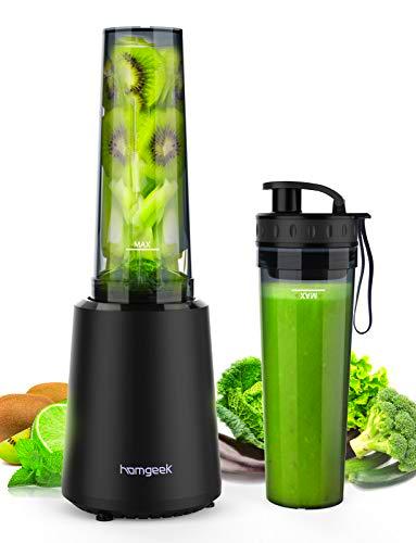 homgeek Batidora de Vaso Portatil, Mini Licuadora Portatil 300W para Smoothies,Frutas y Verduras