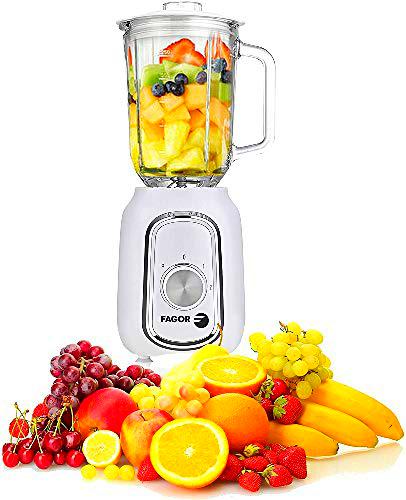 Batidora de vaso ECCOMIX. 500W de potencia y 4 cuchillas de acero inoxidable