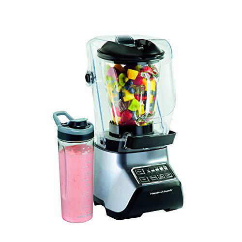 Hamilton Beach 53602-CE - Batidora de vaso, 950, color plateado