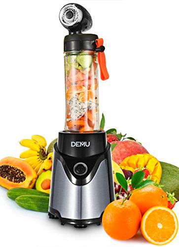 demu licuadora al vacío 300 W batidora para Smoothies Minibatidora mezclador vacío frutas y Legumes plata