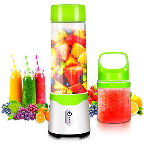 Jovego Mini Licuadora Portátil, 500+300ml Mini Batidora USB Taza de Exprimidor Recargable
