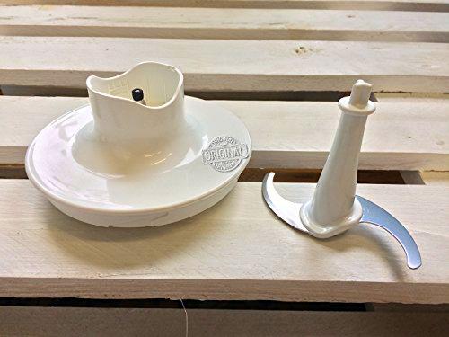 assieme Tapa Engranajes + hoja cuchillo cortador para cuenco angular Original Kenwood para batidora de inmersión Serie Kenwood DHB716