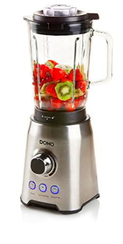 Domo DO710BL - Batidora (1000 W, 1,5 L), color plateado y negro