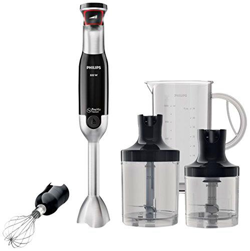 Philips HR1673 - Batidora de vaso, 800 W, color negro y transparente