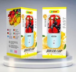 Deals -Andowl- Mini exprimidor 300 ml 35 W USB Recargable Batidora