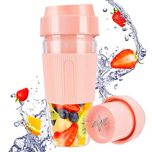 Botella Batidora Portatil, Bestcool USB recargable Mini licuadora para batidos multifuncional mezclador fresh juice botella batidora fresco para batidos de leche de frutas hogar viajes oficina regalo