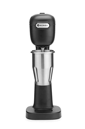 HENDI Batidora, Mezclador de bebidas, Frappés, Incluye 2 vasos mezcladores (acero inoxidable y policarbonato) y 2 juegos de 2 mezcladores cada uno