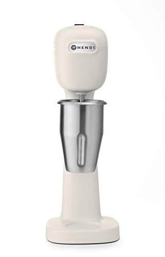 HENDI Batidora, Mezclador de bebidas, Frappés, Incluye 2 vasos mezcladores (acero inoxidable y policarbonato) y 2 juegos de 2 agitadores cada uno