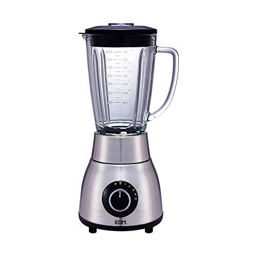 EDM 07579 Batidora con Vaso de Cristal, 1200 W, colores surtidos