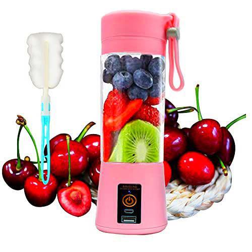 Licuadora portátil, mini licuadora personal batidora batida con 6 cuchillas