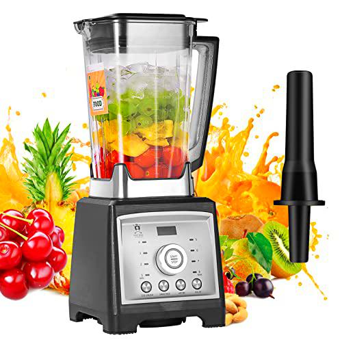 Batidora de Vaso 2000W- Licuadoras para Zumos y Batidos,Batidora Smoothie Blender con Regulador de 8 Velocidades