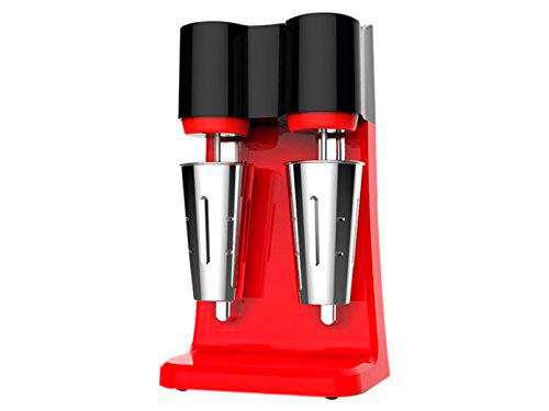 Profesional Doble Bar Licuadora Diseño en rojo - Hierro Fundido Soporte para mayor estabilidad - Mix Taza de acero inoxidable