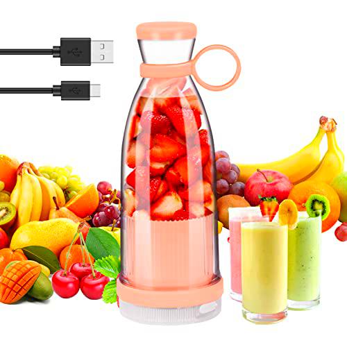 Fresh Juice Batidora Portatil, KUWUNG 380ML Botella Batidora Portatil