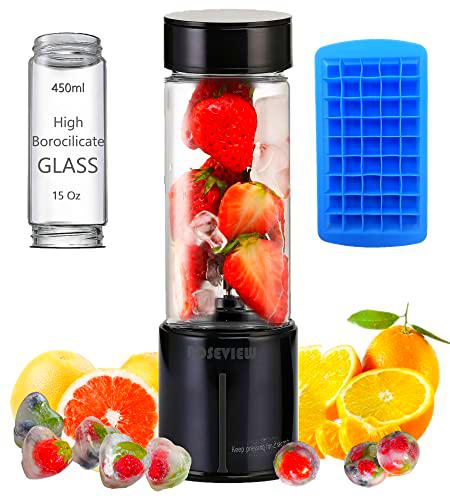 Batidoras de vidrio licuadora mezcladora mejor batido para batidos batidos individuales mini pequeños jugos de frutas portátiles jarra de vidrio licuadora trituradora de hielo