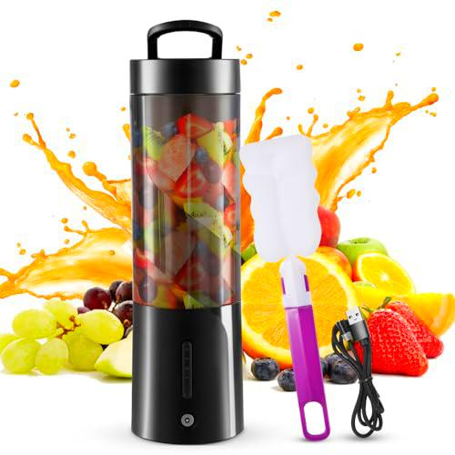 Batidora portátil personal, batidora de batidos, recargable por USB