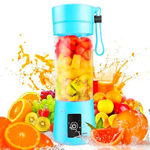 Licuadora Portátil 380 ml. Mini Batidora Personal. Mini Vaso Mezclador Recargable por USB para Batidos