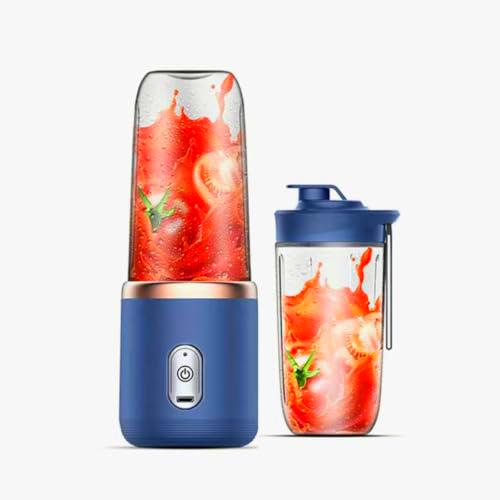 Licuadora portátil de 400 ml, mini batidora/licuadora para llevar con 1 vaso