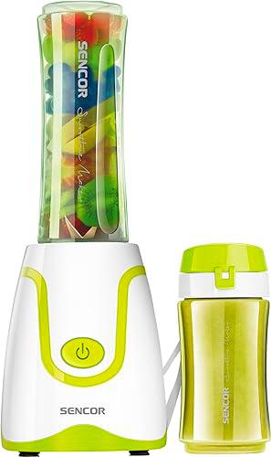 Sencor Mini Licuadora Smoothie Ultra-Potente 500W, 2 Botellas Tritan 0,6L &amp; 0,3L sin BPA