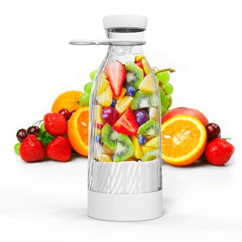 Botella batidora portatil 500ml, licuadora portatil batido 6 cuchillas