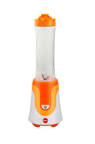 Batidora Personal BLP10 Eldom, color Naranja con Recipiente Universal de 0,6 l convertible en Bidón Portatíl