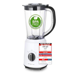 EMERIO BL-124816 - Batidora de vaso (500 W), color blanco y negro