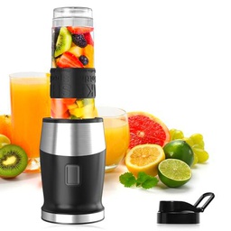 Batidora de Vaso, 500W Batidora de Vaso Portatil, Mini Batidora Vaso Individual