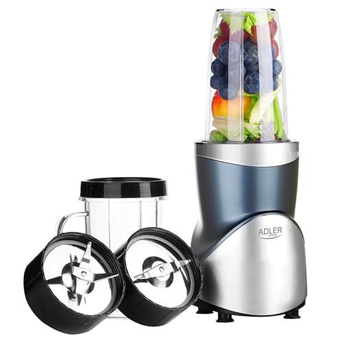 ADLER Blender Smoothie Set, motor potente, capacidad 700 ml, 1200 W máx