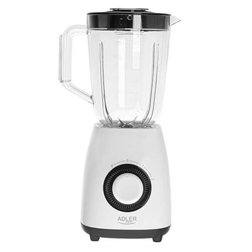 Adler Batidora de Vaso AD 4085 Blanco Negro 1000 W 1,5 L