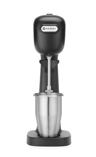 HENDI Batidora, Mezclador de bebidas, Frappés, Incluye 2 vasos mezcladores (acero inoxidable y policarbonato) y 2 juegos de 2 mezcladores cada uno