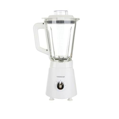 Batidora 1000 W con jarra 1,5 L blanca