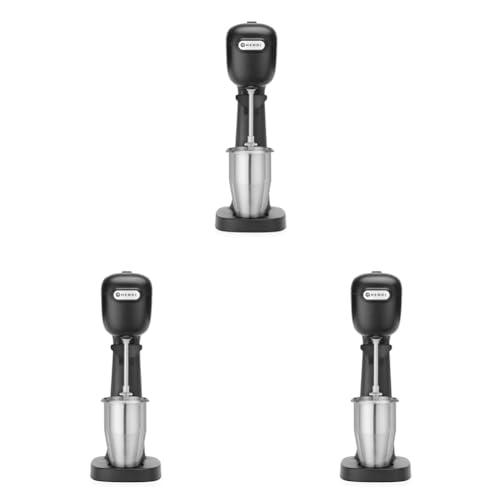 HENDI Batidora, Mezclador de bebidas, Frappés, Incluye 2 vasos mezcladores (acero inoxidable y policarbonato) y 2 juegos de 2 mezcladores cada uno
