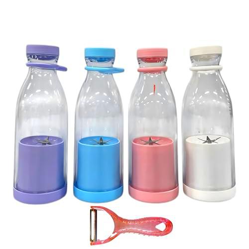 Batidora de Vaso Portátil y Pelador Incluido - Batidora Compacta para Cocina