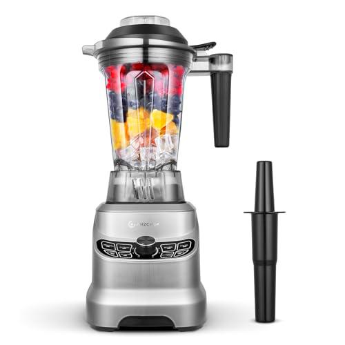AMZCHEF Batidora de Vaso con 8 Velocidades Seleccionables | Batidora profesional hosteleria 1800W | 1.85 Litros Licuadoras para Zumos y Batidos