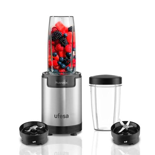 Ufesa Nutrimix Batidora de Vaso Individual, Extractor de Nutrientes y Vitaminas Multifuncional