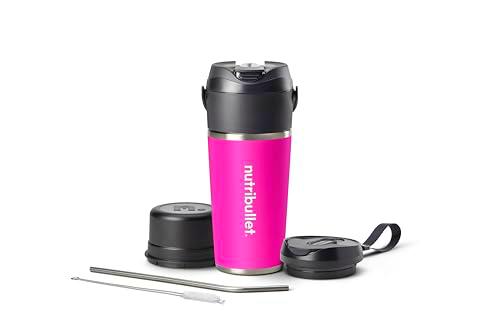 nutribullet Flip NBP016MA, Batidora Portátil con Vaso Térmico de 590ml