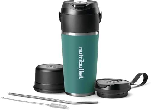 nutribullet Flip NBP016EUC, Batidora Portátil con Vaso Térmico de 590ml