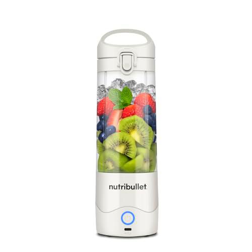 nutribullet Batidora portátil en color blanco, potente hoja extractora
