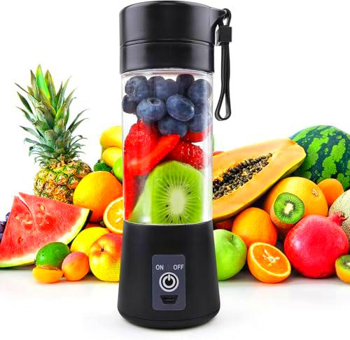 mizikuu Mini Smoothie Maker, 380 ml, zumo de 25 W, batidora portátil