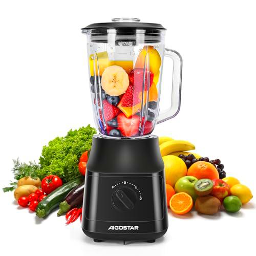 Aigostar Swift - Batidora de Vaso, Capacidad 1.5L, 800W