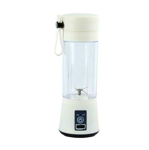 Mini Licuadora Portatil, 380ml Batidora Exprimidor USB Recargable de 6 Cuchillas y Cepillo Smoothie Maker Pequeña Botella para Batidos Jugos Vaso Mezclador USB para Familias Oficina Fitness