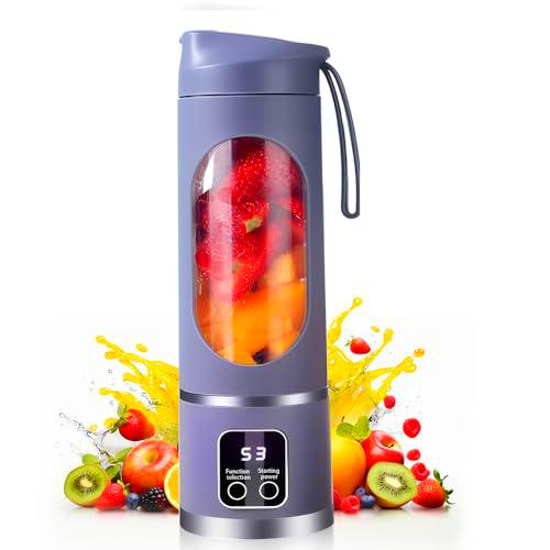 Ubdrud Batidora portátil con 12 cuchillas, vaso para batidos y batidos de zumo de 450 ml